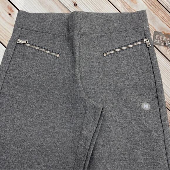 SIMPLY STYLED Womens Medium Gray Leggings NEW - Picture 2 of 3